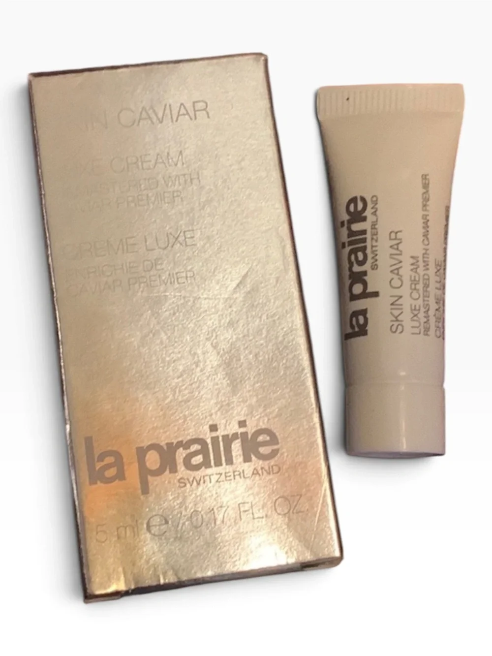 NIB La Prairie Skin Caviar Luxe Cream Sheer 5ml Travel Size .17oz Luxury Skincar